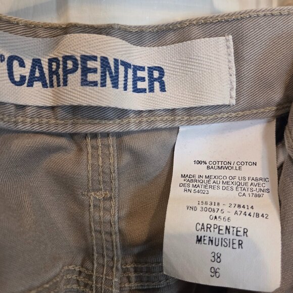 Levi's Carpenter Shorts Mens 38 Khaki - Picture 3 of 3